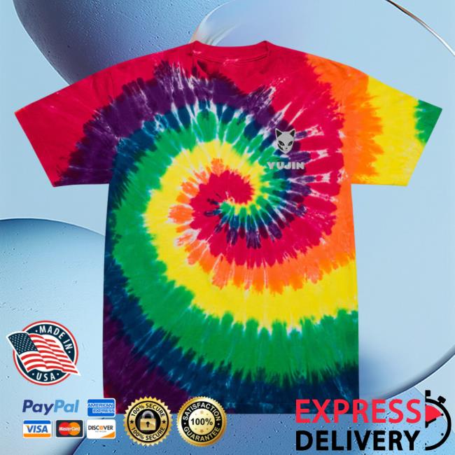Yujin Clothing Boy In Love Tie Dye T Shirt Classic Rainbow Tie-Dye