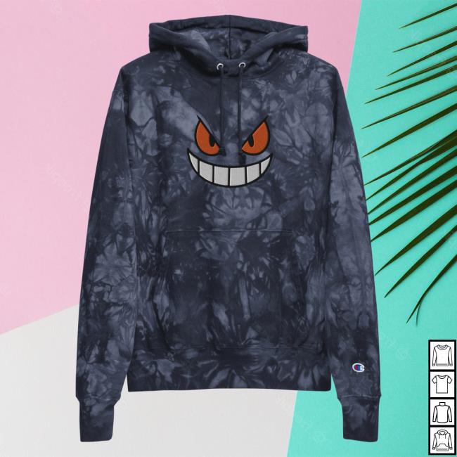 Yujin Clothing x Champion Demon Inside Tie Dye Sweatshirt Navy