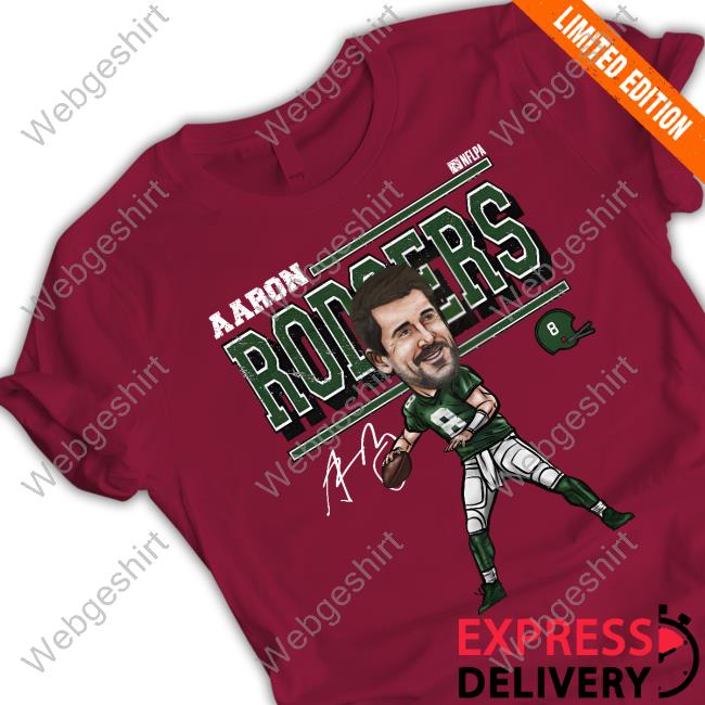 500 Level Merch Aaron Rodgers New York J Cartoon Shirt