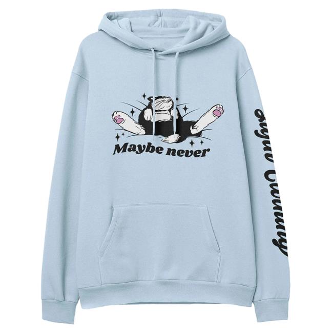 Yujin Clothing Maybe Never Pullover Sweatshirt Sky Blue