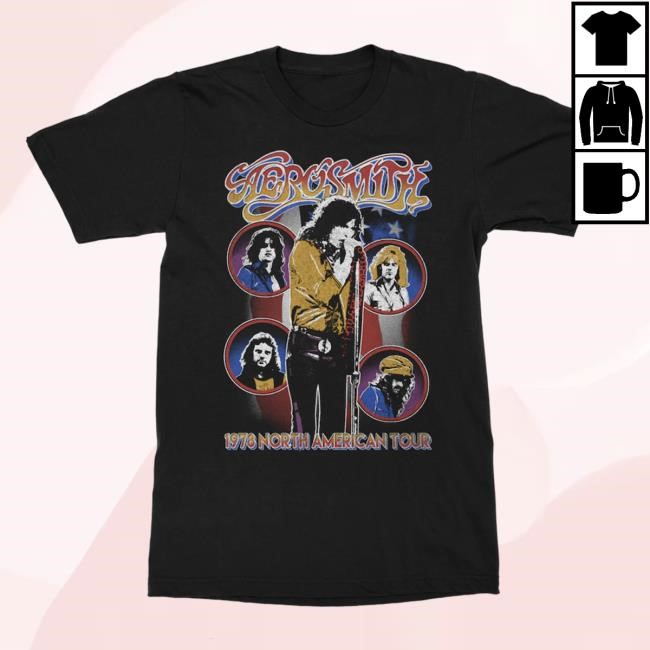 1978 North America Tour Shirt Aerosmith Official Store