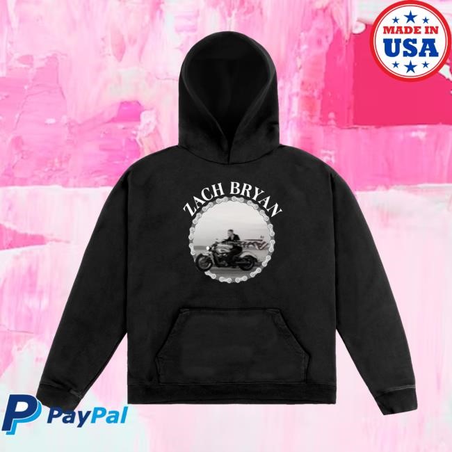 ZB Motorcycle Black New Hoodie Zach Bryan Shop