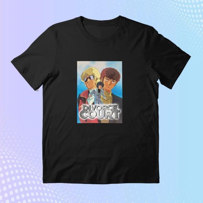 Zeta Gundam Quattro Amuro Kamille Divorce Court Yaoi Tee Shirt